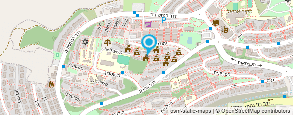 מפת הגעה אל מועצה דתית אריאל