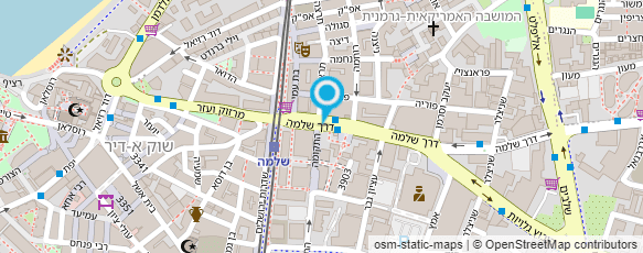 מפת הגעה אל ספריית מרכז יפו ע"ש מנדל