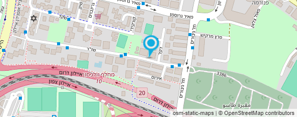 מפת הגעה אל ספריית נוה עופר