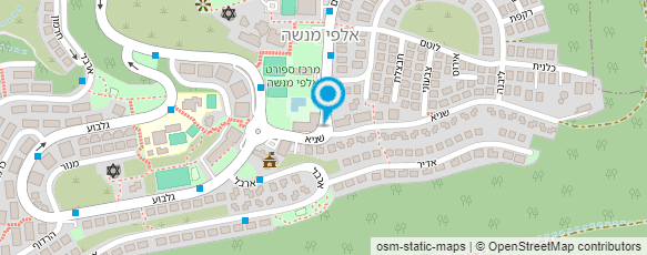 מפת הגעה אל מרכז קהילתי אלפי מנשה