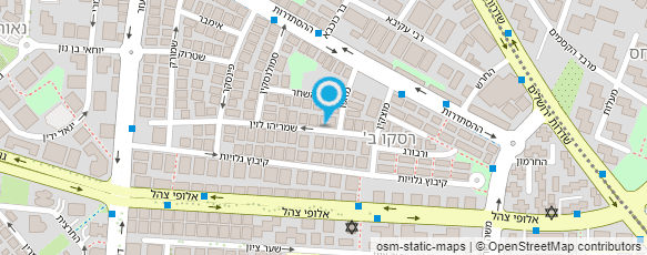 מפת הגעה אל העמותה לטיפוח מורל נכי צה"ל