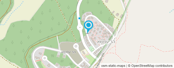 מפת הגעה אל לב השדה מסיבות טבע