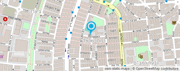 מפת הגעה אל ספריית רמת ישראל-ביצרון