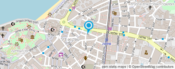 מפת הגעה אל הסדנא לקרמיקה ביפו