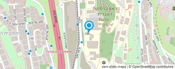 מפת הגעה אל גן באוניברסיטה