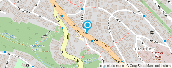 מפת הגעה אל יערה חומרי בניין