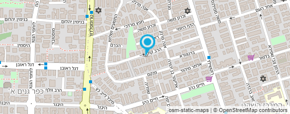 מפת הגעה אל עו''ד הרב אהרן  מזרחי