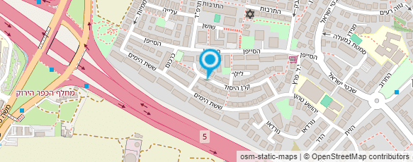 מפת הגעה אל אתר אינטרנט לחיפוש מוסכים