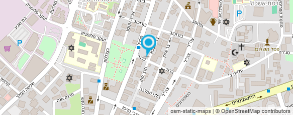 מפת הגעה אל גן ילדים שערי ציון