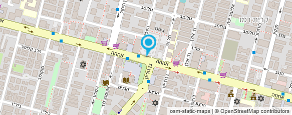 מפת הגעה אל שלום פרץ