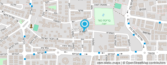 מפת הגעה אל גן סביון - הגן השקוף