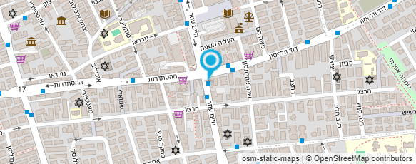 מפת הגעה אל קפה הלל