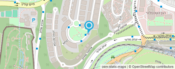 מפת הגעה אל רועי צוק - מטפל רב-תחומי