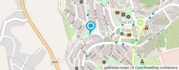 מפת הגעה אל חשמלית בית אל