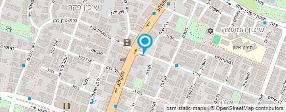 מפת הגעה אל סטודיו נועה