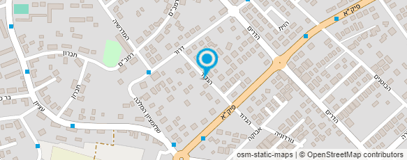 מפת הגעה אל אורה בשן הנה"ח