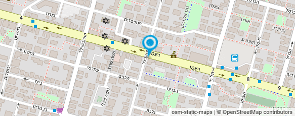 מפת הגעה אל האגודה למלחמה בסרטן