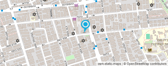 מפת הגעה אל האגודה למלחמה בסרטן