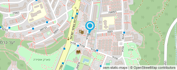 מפת הגעה אל האגודה למלחמה לסרטן