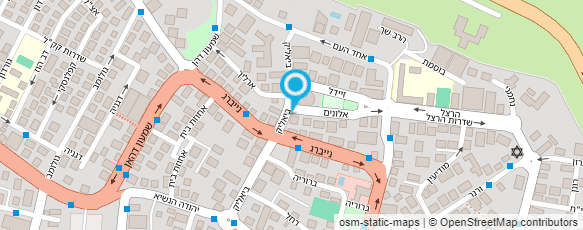 מפת הגעה אל חנה קוק קוסמטיקאית רפואית