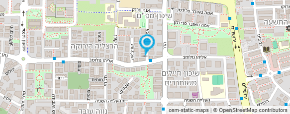 מפת הגעה אל עירית בר-גיל; עיצוב ואדריכלות פנים