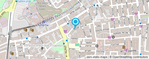 מפת הגעה אל טרמינל א.א.י.ש טכסטיל בע"מ