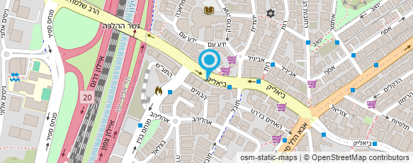 מפת הגעה אל ב.ש אביב