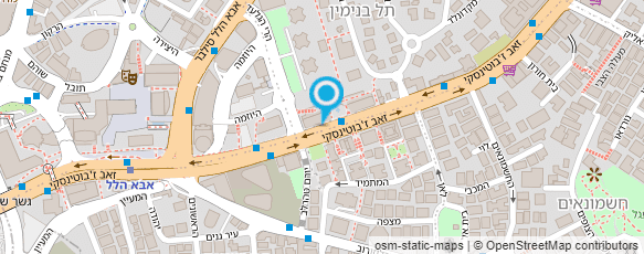 מפת הגעה אל קרן זיו; משרד עו"ד