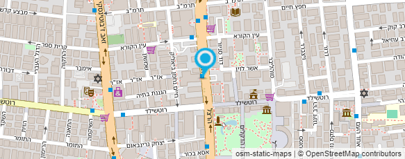 מפת הגעה אל עיצוב שיער אבי