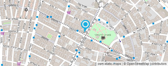 מפת הגעה אל טרייד אין כחול לבן