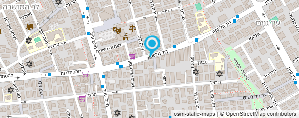 מפת הגעה אל עו"ד ונוטריון ויסמן גבריאל