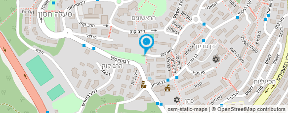 מפת הגעה אל ויצו-מועדון נוער