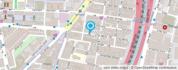 מפת הגעה אל משרד עו"ד אופיר כתבי