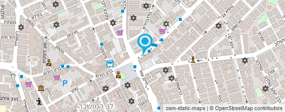 מפת הגעה אל הכובעים של אורה צדוק