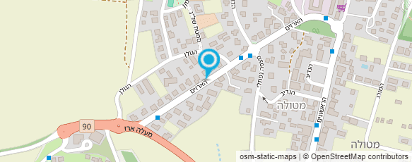 מפת הגעה אל מטולה - שמן זית איכותי