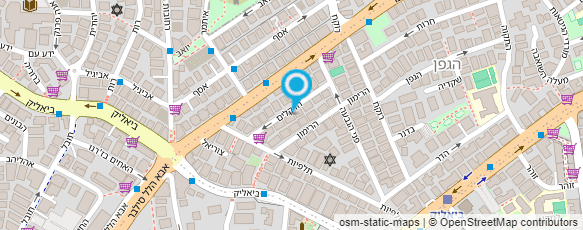 מפת הגעה אל מירב עוז-עיצוב גרפי