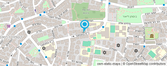 מפת הגעה אל דני שר - אוסטיאופת