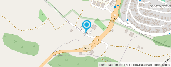 מפת הגעה אל מפעל נגרות - חאטום נג'די בע"מ