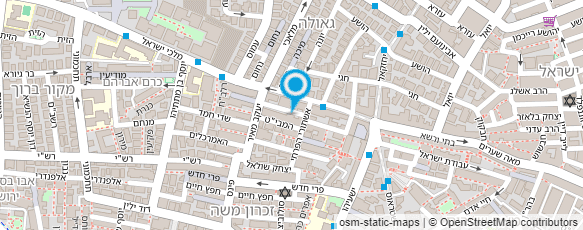 מפת הגעה אל מכון לשכת הסופר