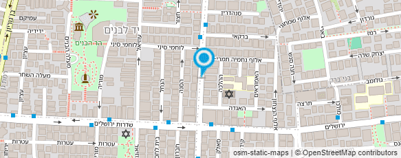 מפת הגעה אל עינב בר מאפרת ומעצבת שיער