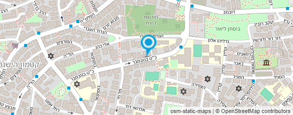 מפת הגעה אל אגודה הישראלית לאוסטיאופתיה