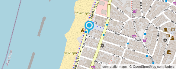 מפת הגעה אל מלון גולדן ביץ' -ארקדיה מפת הגעה אל מלון גולדן ביץ' -ארקדיה