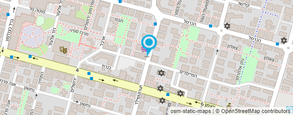 מפת הגעה אל רשת נעלי הלב הכחול