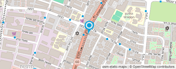 מפת הגעה אל מ.ת.ר - מרפאות שיניים