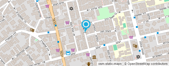 מפת הגעה אל מוסקו גרינשטיין אסתר