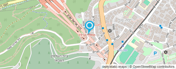 מפת הגעה אל יער אתרים ירושלים