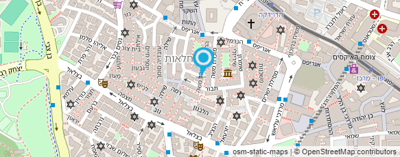 מפת הגעה אל מינהל קהילתי -  לב העיר ירושלים בע"מ