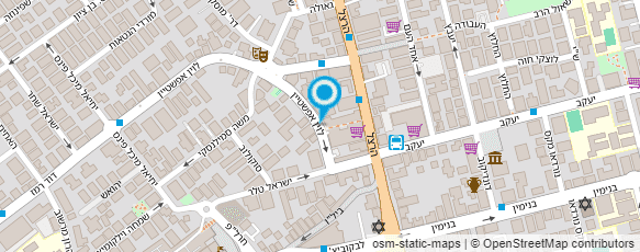 מפת הגעה אל המרכז לתשמישי קדושה