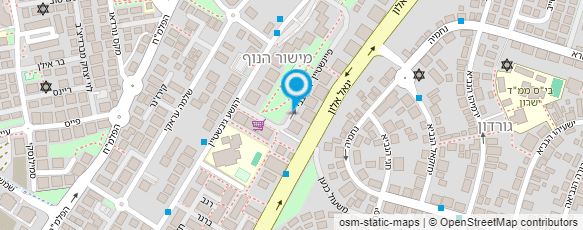 מפת הגעה אל מ.צדוק