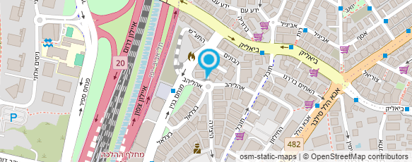 מפת הגעה אל עו"ד אריה (לב) גנדלמן